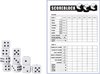 Afbeelding van het spelletje Yahtzee Scoreblok + 10x Witte Dobbelstenen - Spel voor op Reis - Scoreblock - Dobbelspellen - Spellen