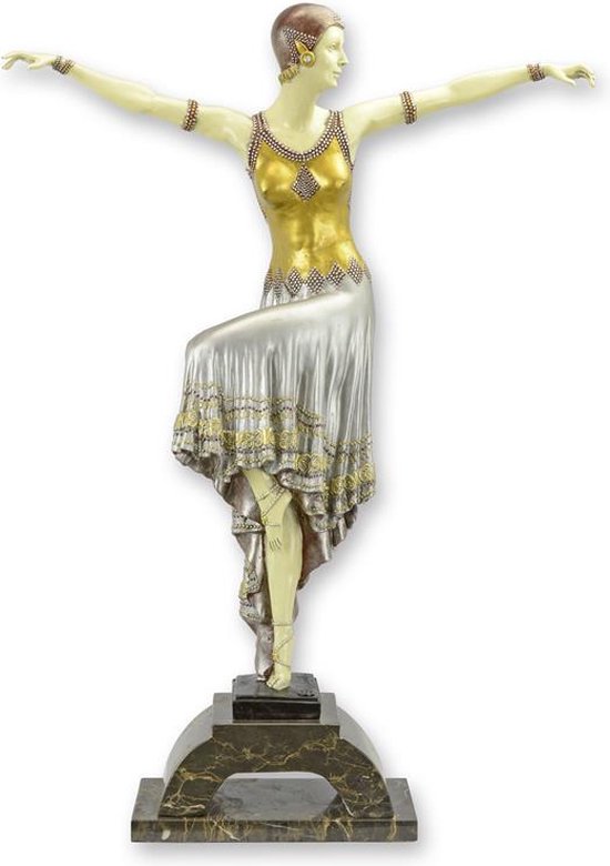 Bronzen beeld - Danseres - sculptuur - 69,3 cm hoog