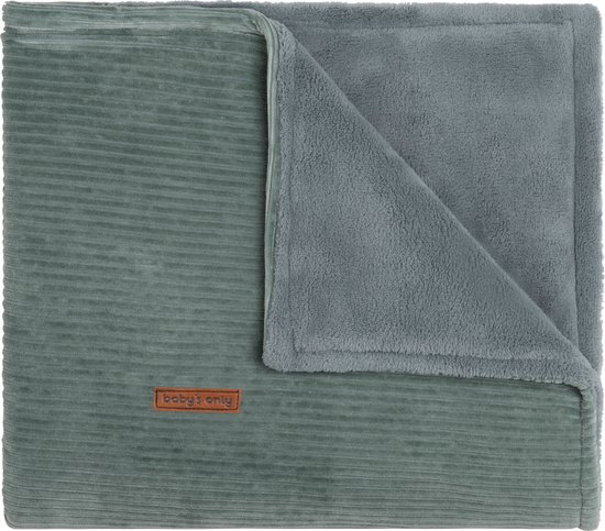 Baby's Only Ledikantdeken teddy Sense - zeegroen