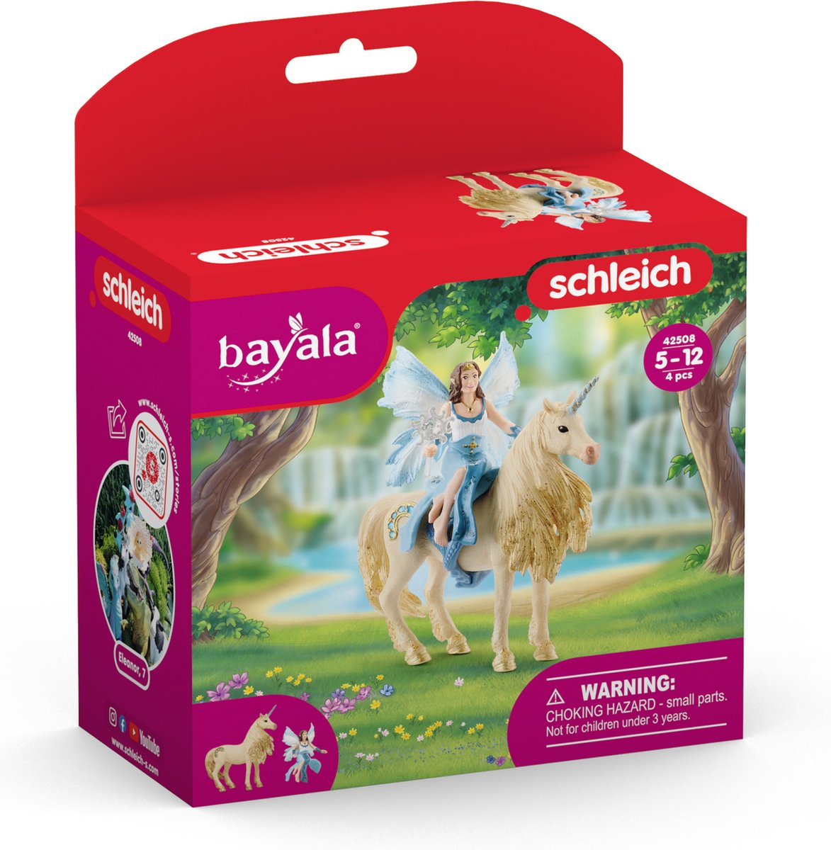 schleich BAYALA - Eyelas buitenrit op gouden eenhoorn - Speelfiguur - Kinderspeelgoed voor Jongens en Meisjes - 5 tot 12 jaar - 42508 — afbeelding 5