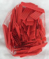 Stelblokjes - Glasblokjes - Kunststof - 100 blokjes 22 mm x 3 mm x 100 mm - Stelwig - Beglazingsblokjes - Vulblokjes - Stelwiggen - Wig