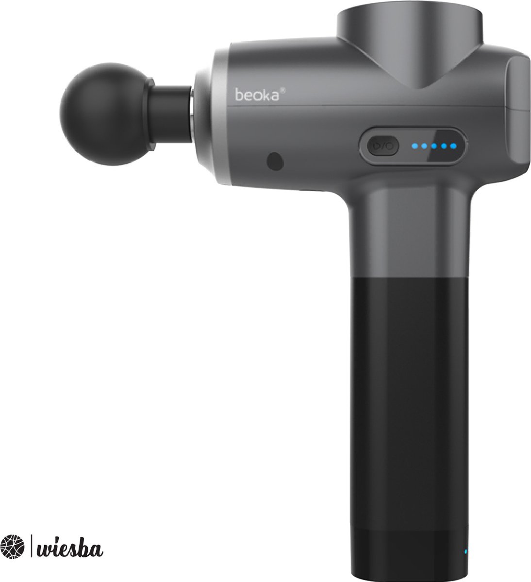 Beoka ® S6 Massage Gun PRO - Professioneel Massage Pistool - Sport en Relax Massage Apparaat - Zwart Massagepistool - Inclusief Koffer - Wiesba