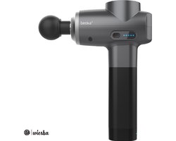 Beoka ® S6 Massage Gun PRO - Professioneel Massage Pistool - Sport en Relax Massage Apparaat - Zwart Massagepistool - Inclusief Koffer - Wiesba
