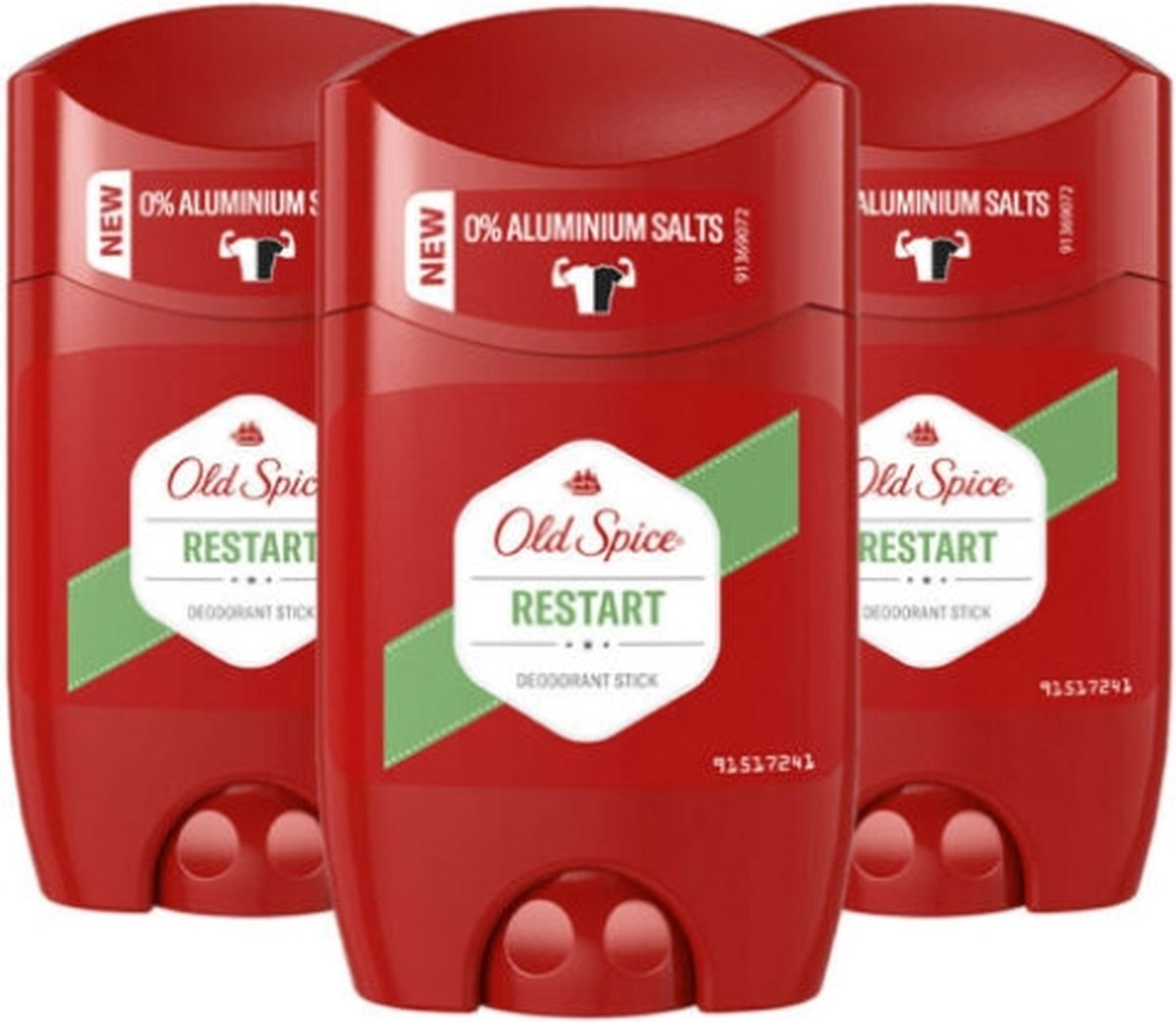 Goedkoopste Old Spice Deo Stick Restart - Voordeelverpakking 3 Stuks