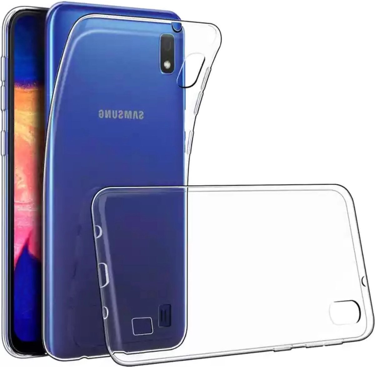 Silicone back cover Geschikt voor Samsung Galaxy A10/Transparant hoesje