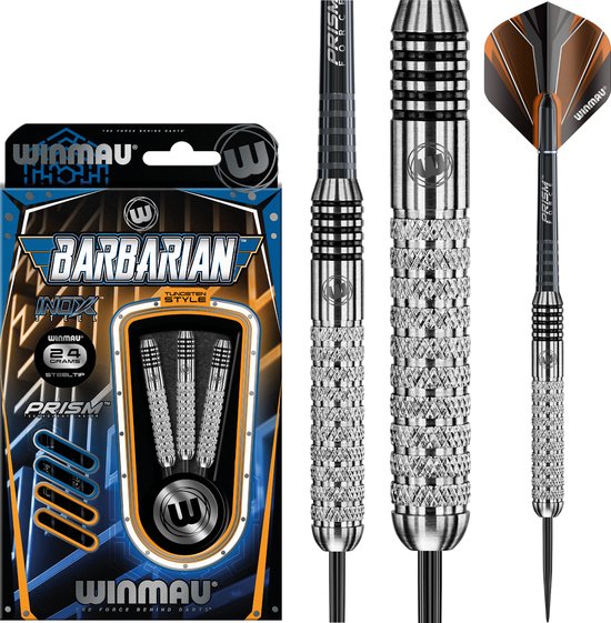 WINMAU - Barbarian: Steeltip Tungsten Dartpijlen Professioneel - 24g - Winmau