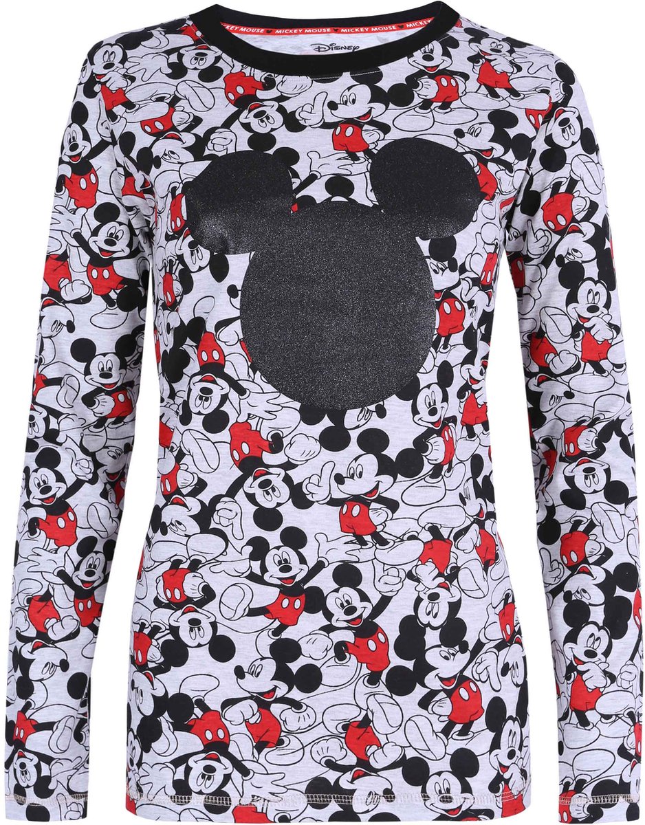 Mickey Mouse DISNEY - Grijs Shirt met Lange Mouwen / XS