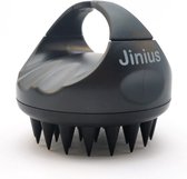 Jinius ® - Zwart - Scalp Massager - Massage Borstel Hoofdhuid - Brush - Siliconen Haarbostel - Massage - Stress Vrij - Gezonde Hoofdhuid - Verminder Van Roos - Roosvrij - Gezond Haar