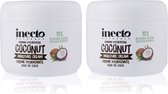Inecto – Coconut Moisture Cream – 2 potten – Droge Huid – Hydraterend - Natuurlijk