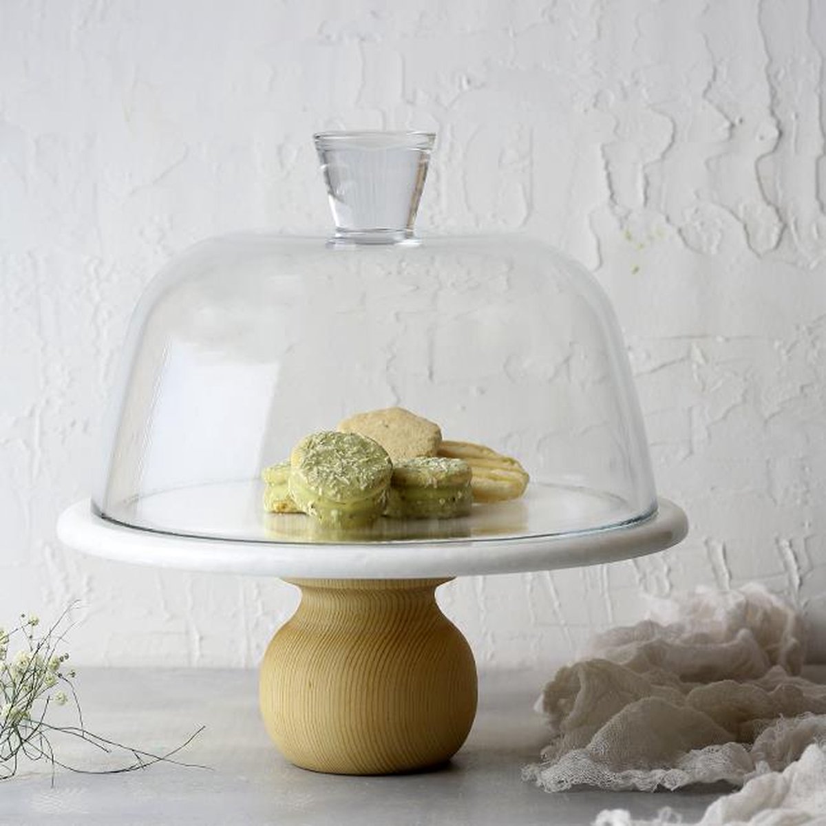 Taartplateau Met Voet En Stolp