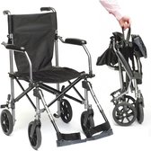Lichtgewicht Travel rolstoel, slechts 9,3 kg | Zeer compact inklapbaar | Met transporttas | Transportrolstoel