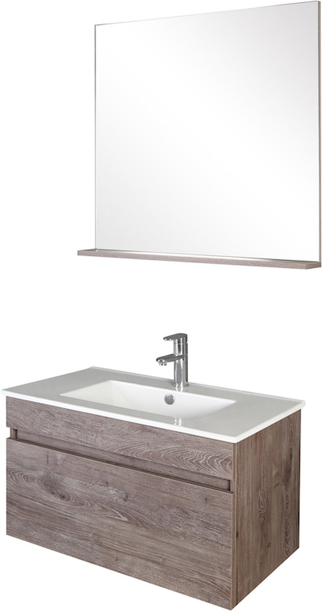 WOON-DISCOUNTER.NL - Badkamermeubel Kavi 80 - Houtlook - 301513