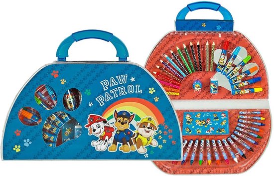 Paw Patrol Kleurkoffer 51-delig