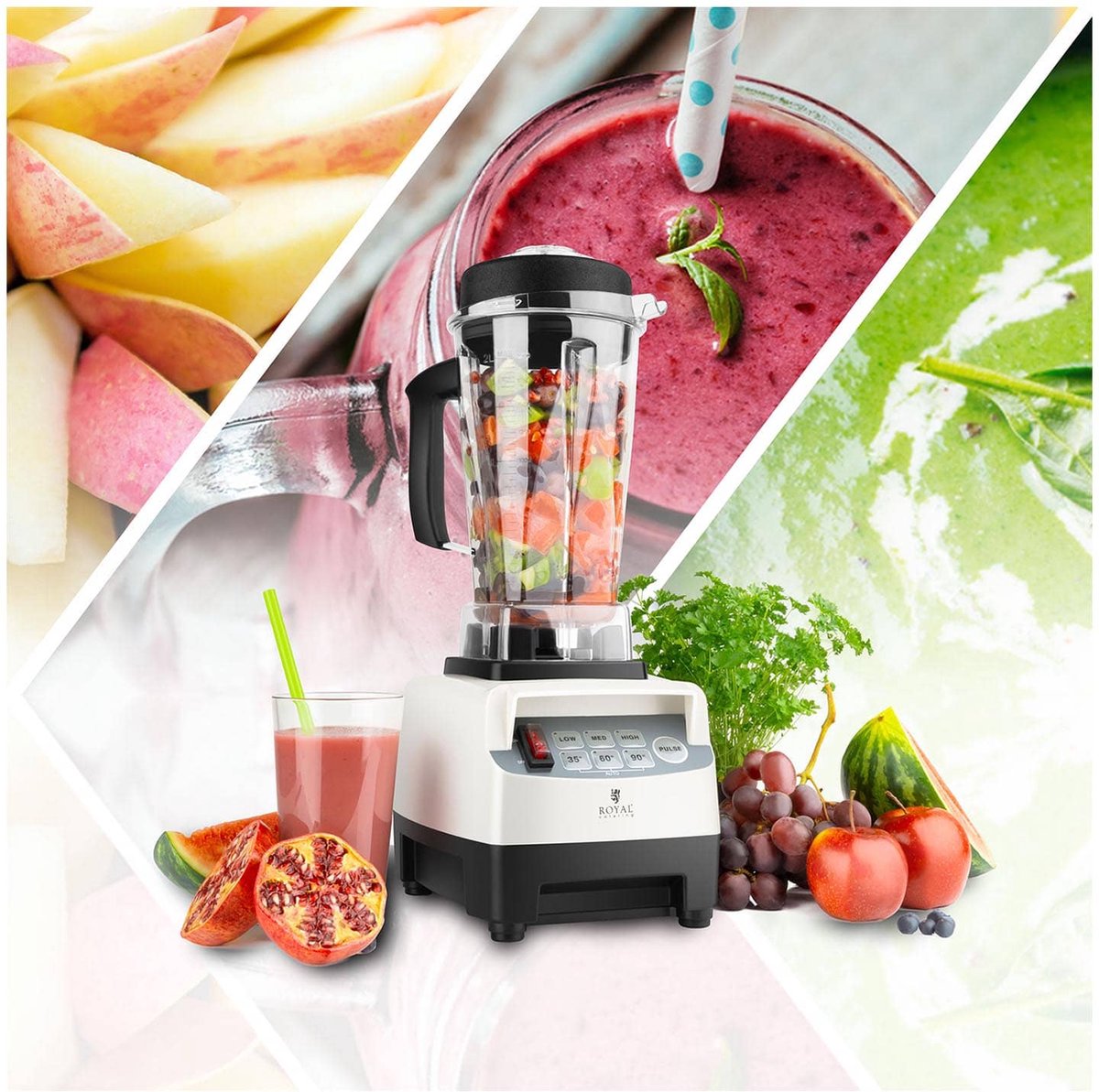Royal Catering Professionele blender 38.000 t/min Timer max. 2,5