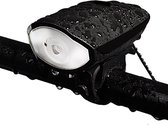 Xtraworks-Waterdichte Fietsverlichting-Koplamp- Voor alle fietsen- Zwart (USB Opladen)