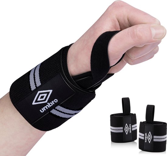 genoeg Dinkarville duim Umbro Wrist Wraps - 2 Stuks - Polsbeschermers - Wrist Wraps Krachttraining  en Fitness... | bol.com