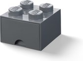 Lego - Opbergbox met Lade Brick 4 - Polypropyleen - Grijs