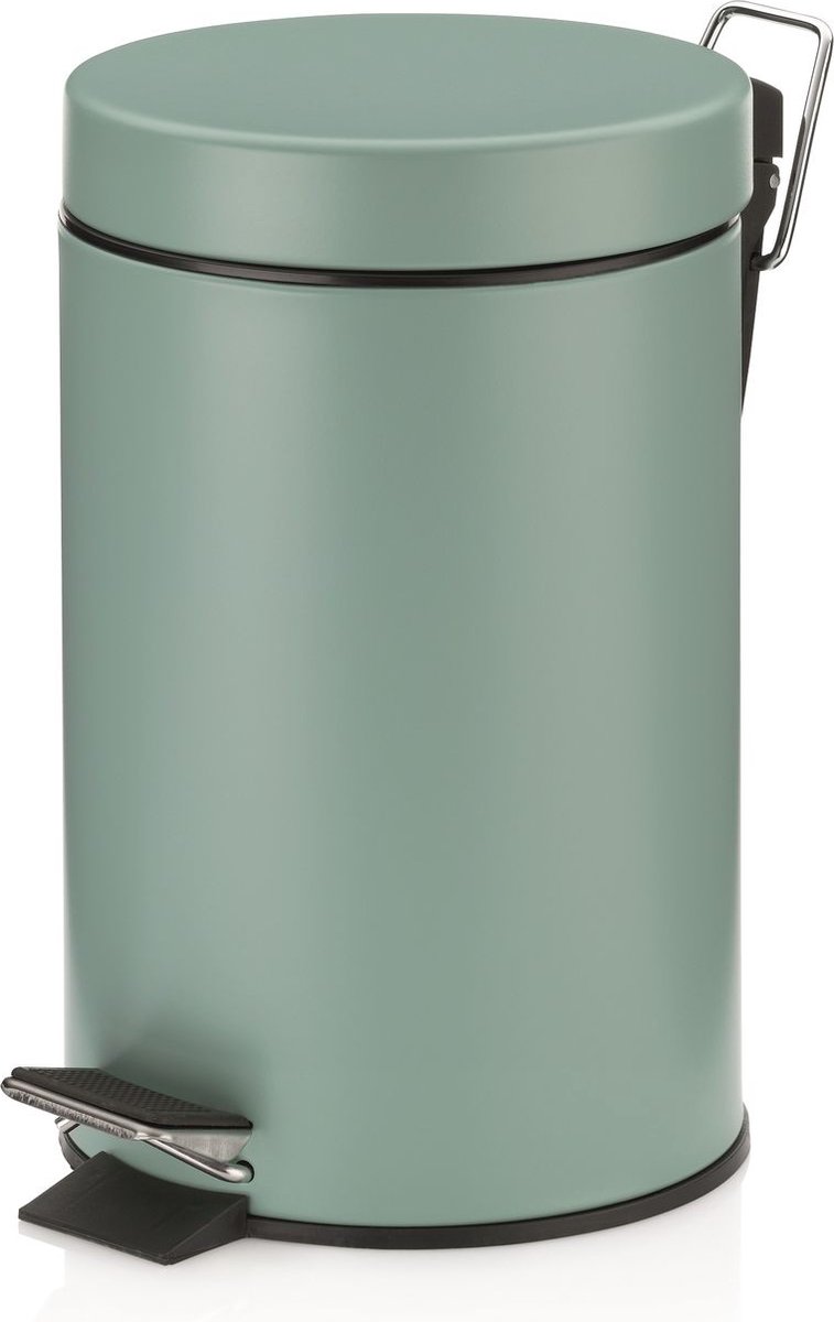Goedkoopste Kela Monaco Pedaal Afvalemmer - 3 l - Groen - Kel