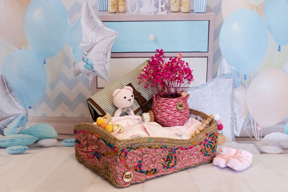 Goedkoopste Kraammand Angelika -kraamcadeau- meisje-baby-Handgemaakt-Newborn-Handmade-Gepersonaliseerde cadeau