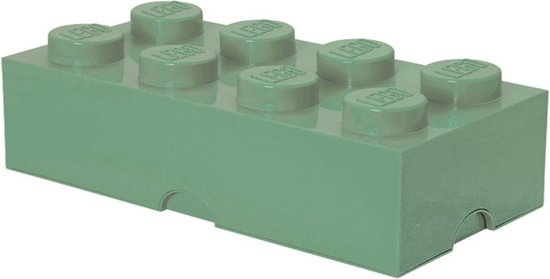 Opbergbox Brick 8, Zandgroen - LEGO | bol.com