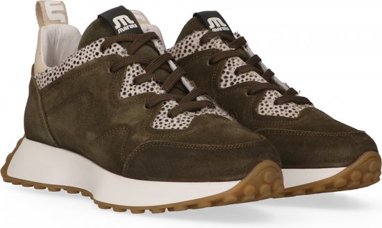 Maruti Momo - Lage sneakers voor dames - Groen - Nelson.nl