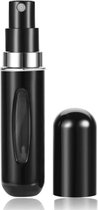 Fuzi Tools Hervulbaar Parfumflesje - Zwart - 5ML - Verstuiver - Navulbaar