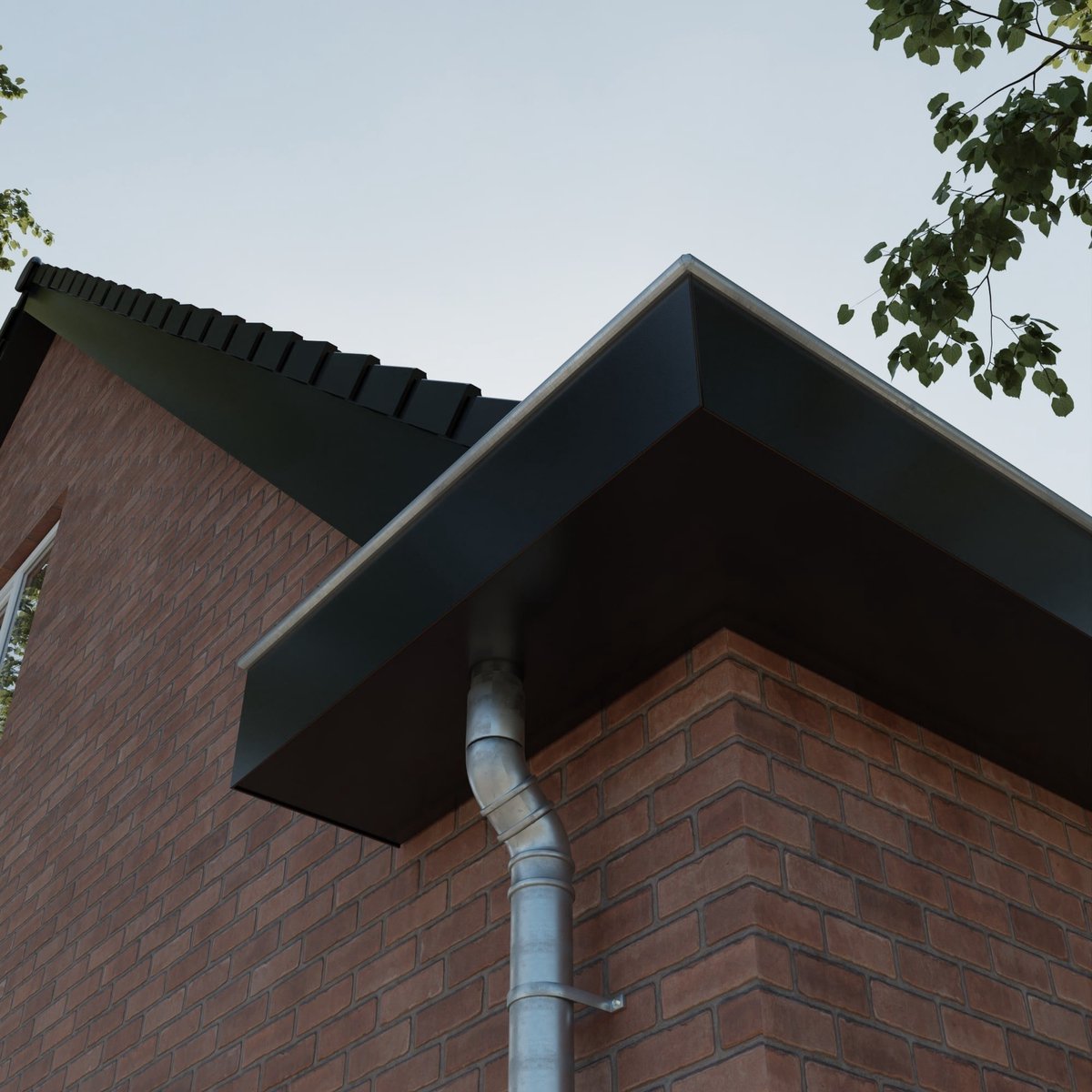 HPL plaat 6 mm dik - 60 x 30 cm - Structuur Zwart