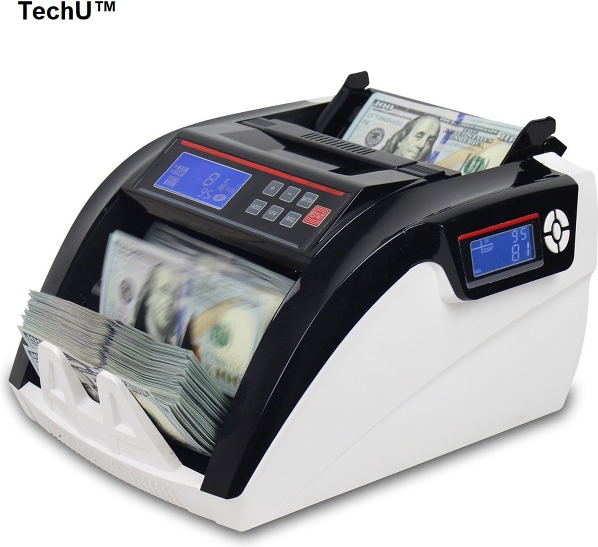 TechU™ Geldtelmachine – Geldteller – 1000 stuks/min – Verschillende Valuta - TechU™