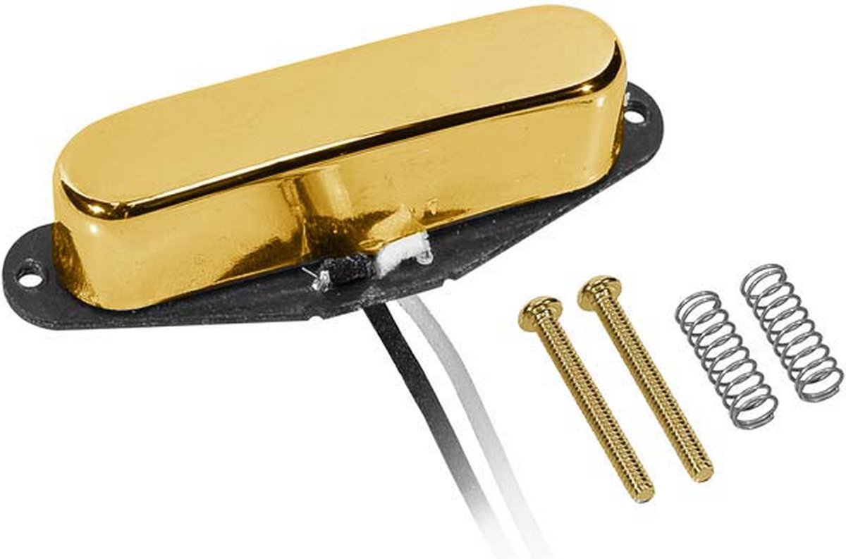Single coil Neck Pickup Boston Alnico 5 rods, black fibre bobbin