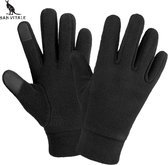 San Vitale® - Winter Handschoenen - Wanten - Heren - Dames - Touchscreen Tip - Zwart
