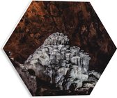WallClassics - PVC Schuimplaat Hexagon  - Grotta Gigante - Italië - 30x26.1 cm Foto op Hexagon (Met Ophangsysteem)