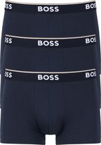 HUGO BOSS Power trunks (3-pack) - heren boxers kort - navy - Maat: L