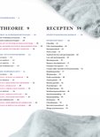Pagina met de titels 'VOORWOORD', 'THEORIE' en 'RECEPTEN'.