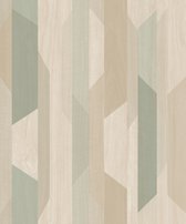 Dutch Wallcoverings - Asperia- Kiruna beige/groen - vliesbehang - 10m x 53cm - A57001