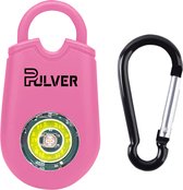 Pulver – Zelfverdediging sleutelhanger – alarm – 130Db – LED – veiligheid alarm – persoonlijk alarm – Senioren alarm – Vrouwen veiligheid – Noodsignaal - Roze