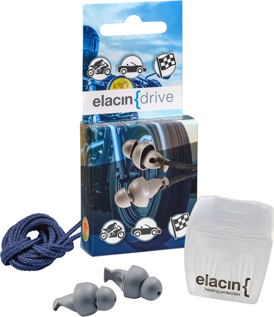 Goedkoopste Elacin Universal Drive ST24 oordoppen - 1 paar incl. bewaardoosje - met koord
