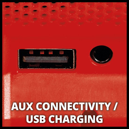 Einhell Accu Luidspreker TC-SR 18 Li BT Solo - Power X-Change - 18 V/Li-ion - Max. 85 dB - Bluetooth - AUX-/USB-aansluiting - Excl. accu en lader van Einhell — afbeelding 2
