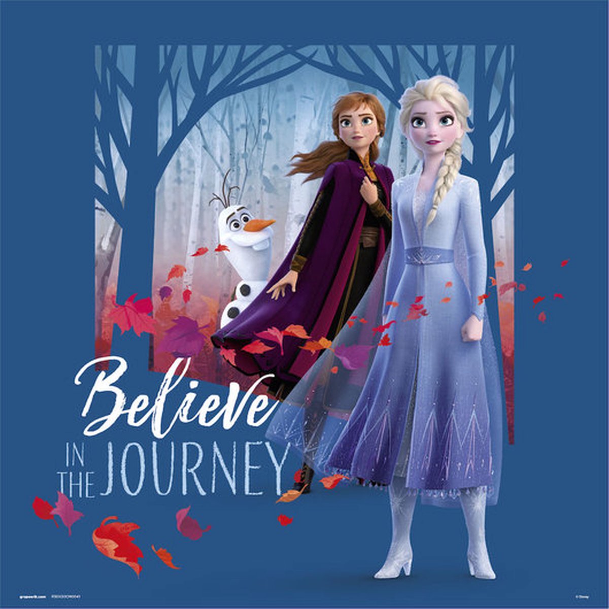 Grupo Erik Disney Frozen Believe in the Journey - Art Print 30x30 cm
