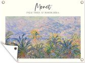Tuinschilderij Schilderij - Monet - Oude meesters - 80x60 cm - Tuinposter - Tuindoek - Buitenposter