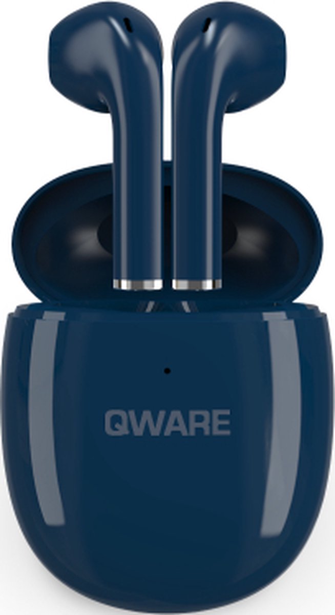 Qware Sound - Draadloze Oordopjes – Oordopjes Draadloos - Wireless Earbuds - In-Ear - Bluetooth Oortjes - Wireless EarPods - Blauw