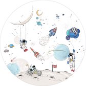 Ronde wandsticker   Into the Galaxy Light 148cm