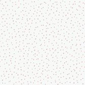 Dutch Wallcoverings - My Kingdom- Dots Small wit/roze - vliesbehang - 10m x 53cm - L993-03