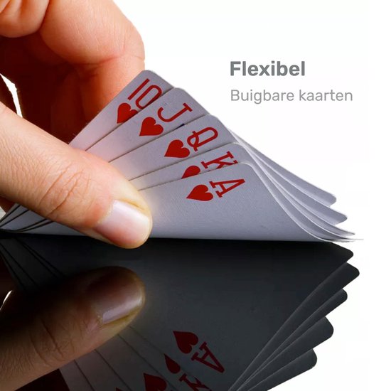 Thumbnail van een extra afbeelding van het spel LBB Speelkaarten - 4 pack - 4x 56 kaarten - Standaard maat - Volwassen - Pokerkaarten - Playing-cards