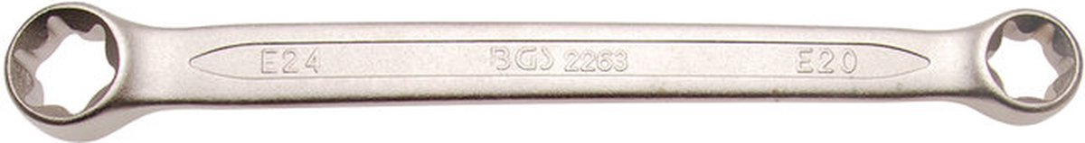 BGS Ringsleutel met E-profiel koppen E20 x E24