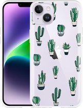 Geschikt voor Apple iPhone 14 Plus Hoesje Cactus - Designed by Cazy