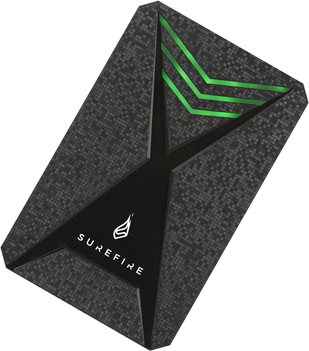 SureFire Gaming externe harde schijf 1000 GB Zwart, Grijs
