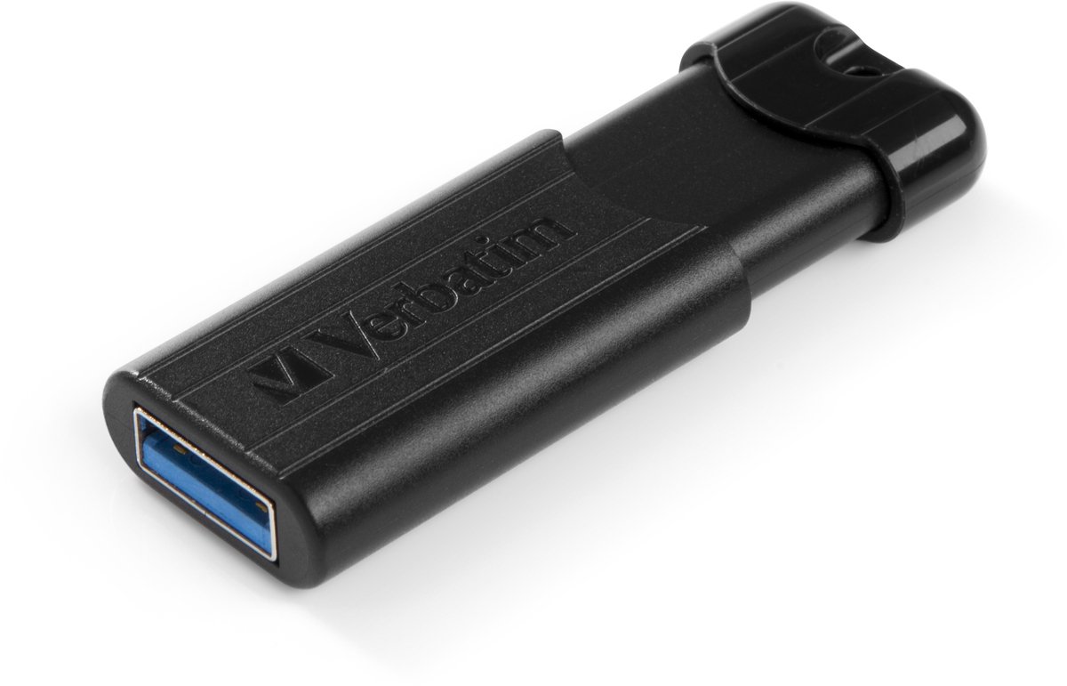 Verbatim Verbatim PinStripe 3.0 - USB-Stick 3.0 16 GB – - Zwart Usb-stick - USB 3.0 A - 16 GB - zwart