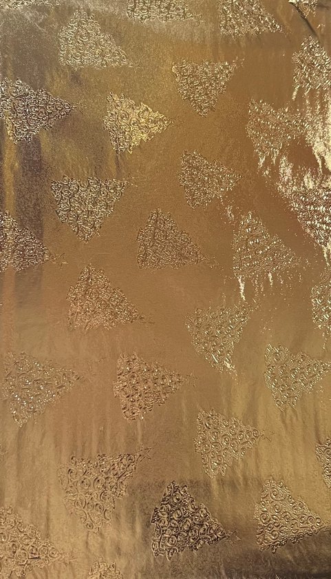 Tafelkleed Goud 200x140 cm goudkleurig tafellaken met geperst motief, voor  kerst,... | bol.com