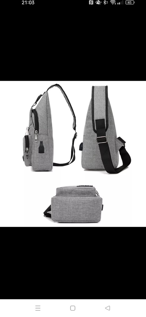 SKYSPER Sling Bag Anti-Diefstal RFID Crossbody Tas Reizen Cross Body Rugzak Schouder Wandelen Sling Dagrugzak, Lichtgrijs, M SKYSPER Sling Bag Anti-Diefstal RFID Crossbody Tas Reizen Cross Body Rugzak Schouder Wandelen Sling Dagrugzak, Lichtgrijs, M