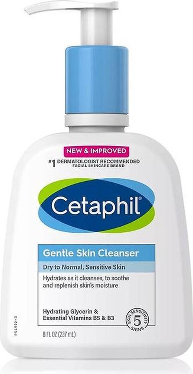 Cetaphil, zachte huidreiniger, zonder parfum 237ml